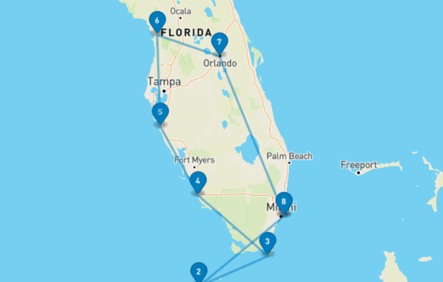 Rondreis Florida: Miami naar Miami 14 dagen
